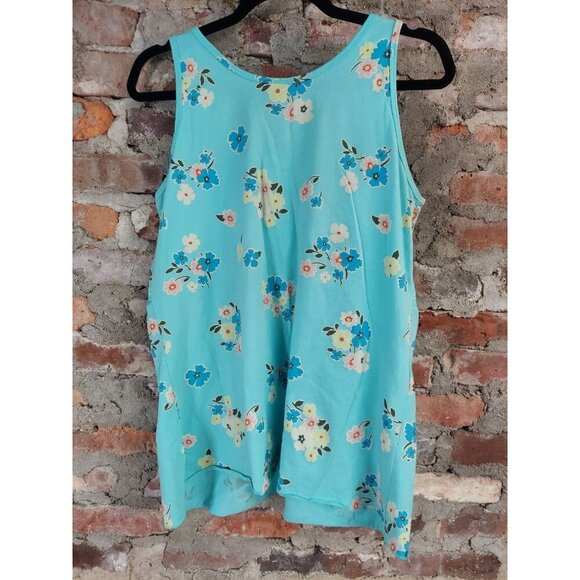 New Old Navy Maternity Tank Top Womens Sz M Sleeveless Shirt Blue C1 - Picture 3 of 3